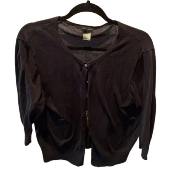 Ann Taylor Sweaters - Ann Taylor Black Button Down Cardigan Sweater